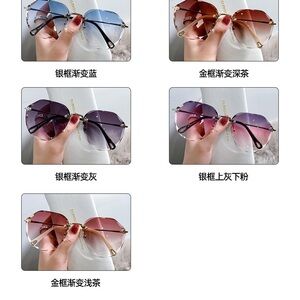 Frameless Fashion Polarized Sunglasses